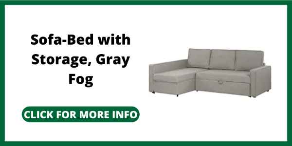 Furniture Pieces for a Tiny House on Amazon - Sofa-Bed with Storage, Gray Fog