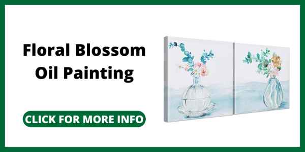 Tiny House Wall Art from Amazon - Floral Blossom Oil Painting